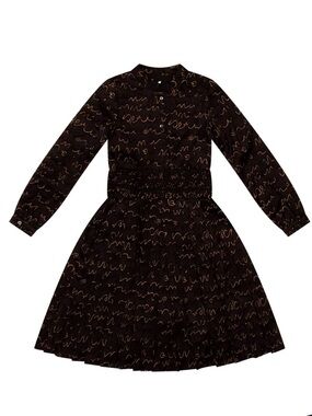 KIPP Black Abstract Pattern Dress size juniors size 12